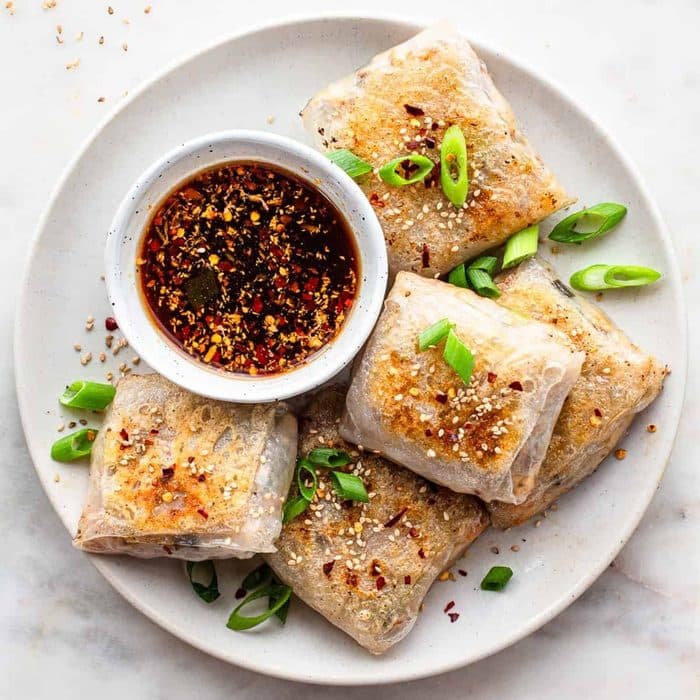 Rice paper dumplings