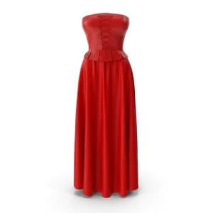 Corset Leather With Skirt